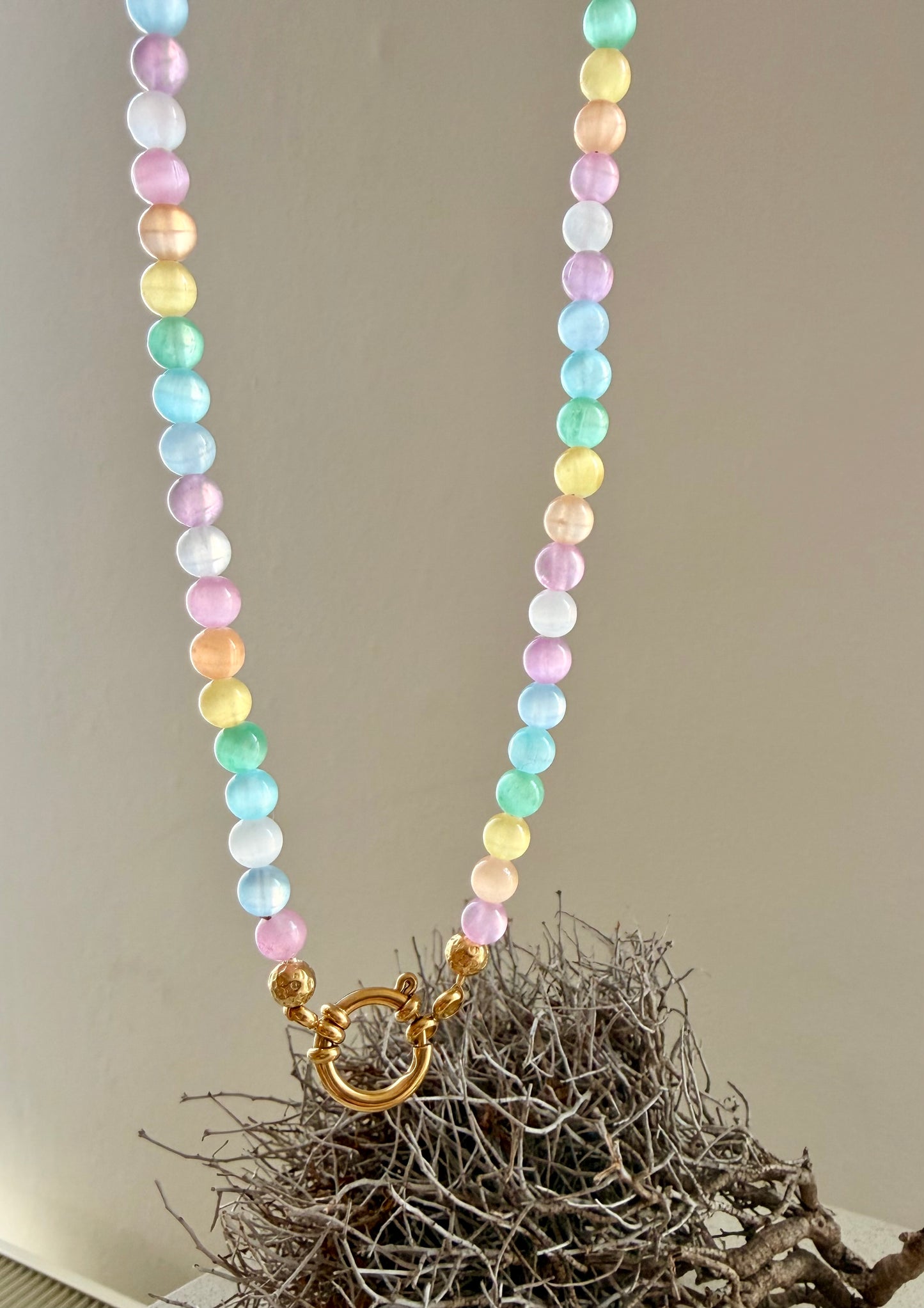 Selenit Choker „Aura Glow" | Limited Edition