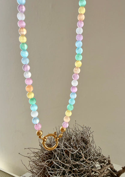 Selenit Choker „Aura Glow" | Limited Edition