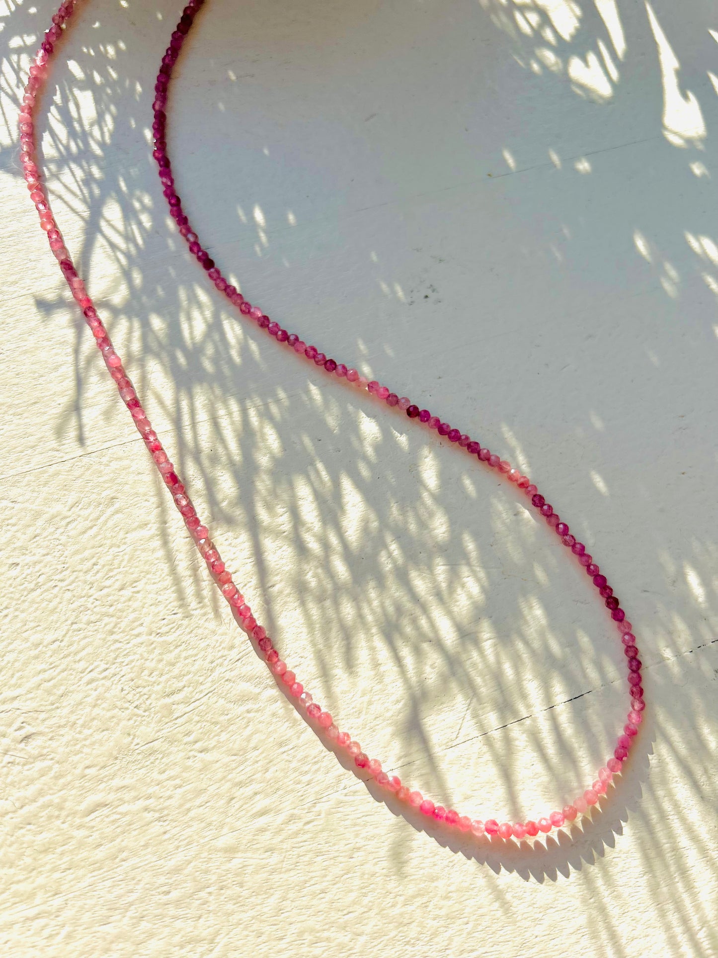 Roter Turmalin Kette