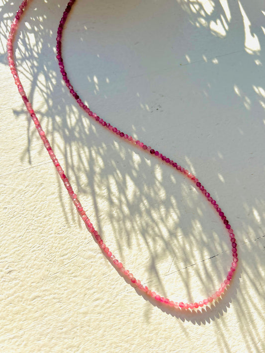 Roter Turmalin Kette