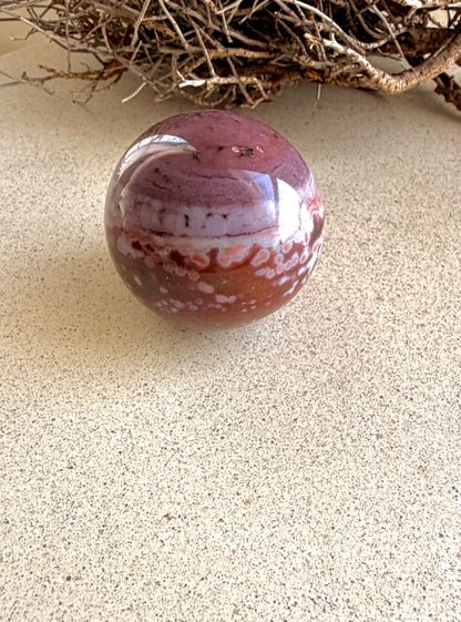 Ozeanjaspis Kugel Ø 4cm – Ozean-Chalcedon Handschmeichler | Einzelstücke