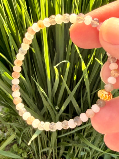 Rhiannon - Armband | Mondstein Morganit Kunzit Armband  Limited Edition