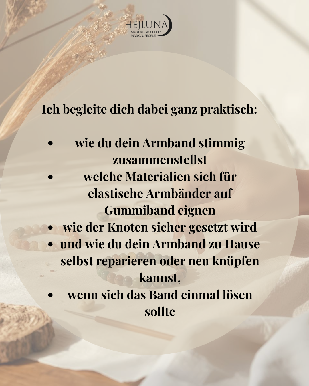 Workshop | Create Your Own Year One Bracelet · One Year · One Intention | Einführungspreis