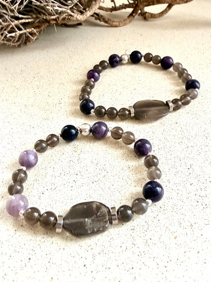 Stardust Collection | Tektit × Sugilith Armband
