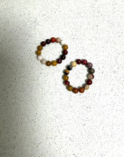 Perlenring auf Gummizug | verschiede Steinsorten