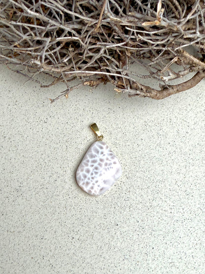 Pink Natrolith – Anhänger