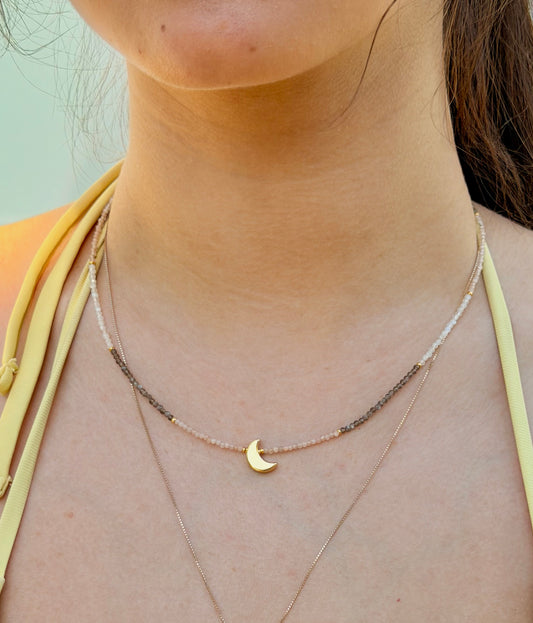 Mondstein-Kette - Luna Trinity | Limited Edition