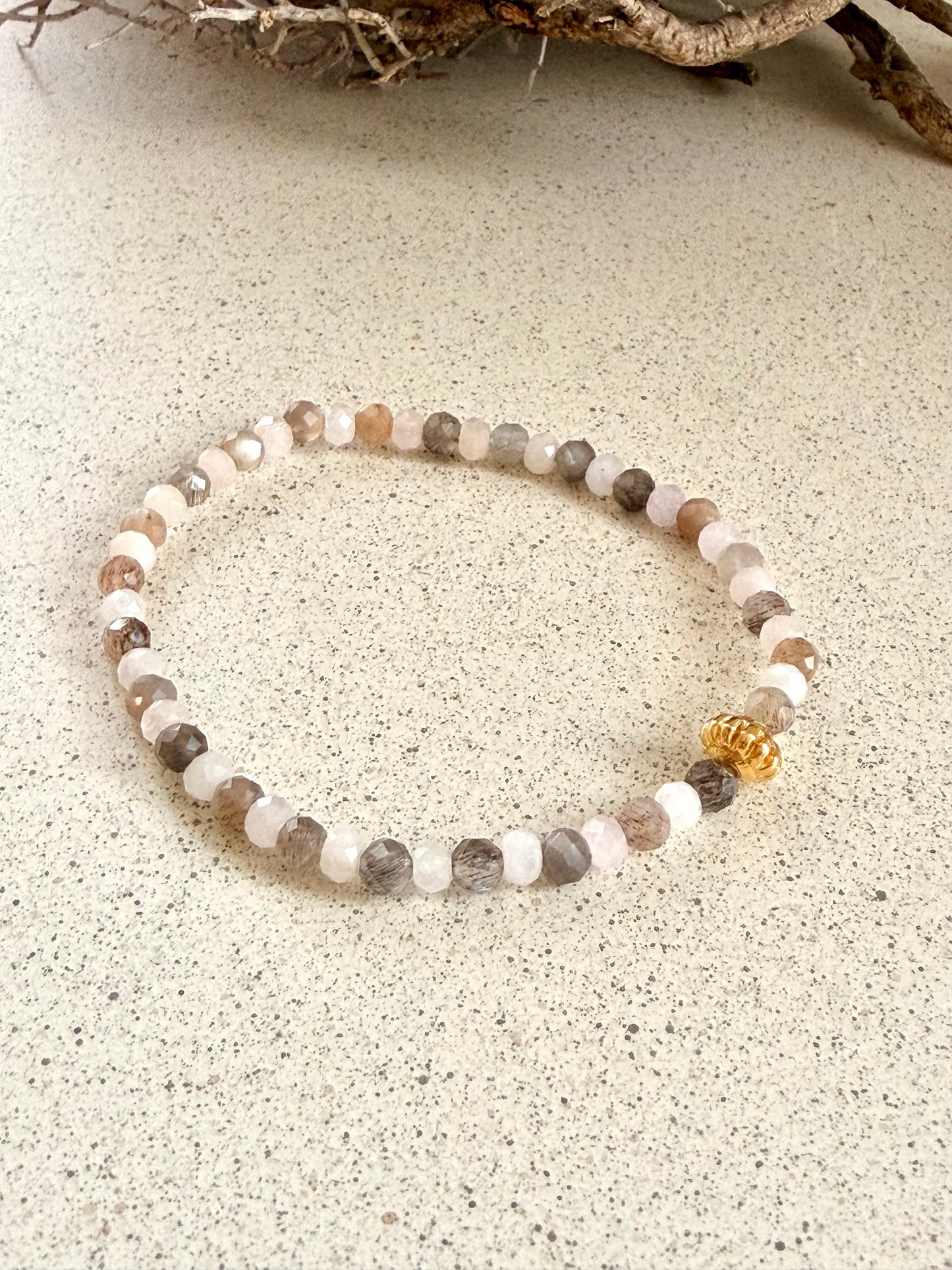 Rhiannon - Armband | Mondstein Morganit Kunzit Armband  Limited Edition