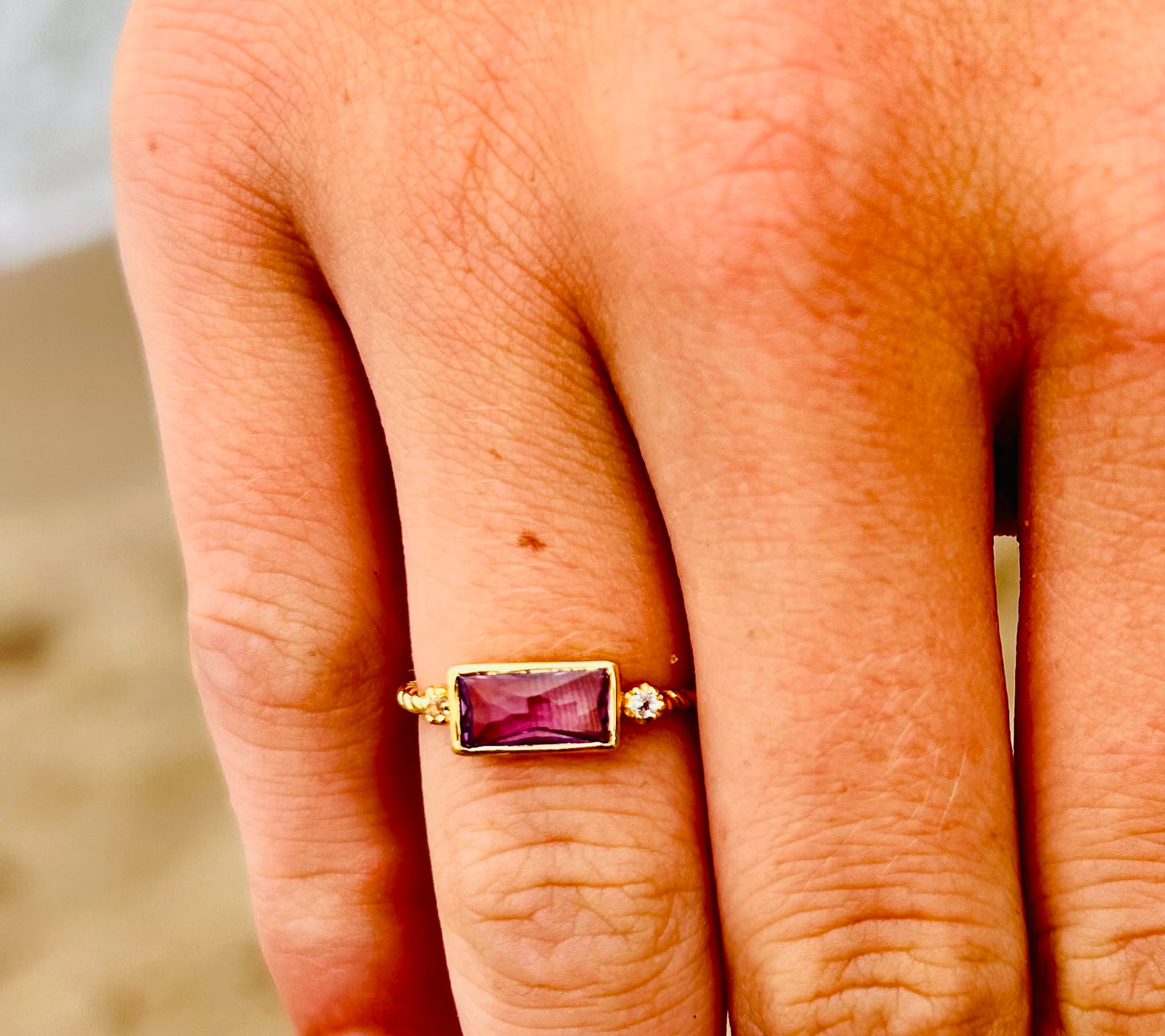 Amethyst | Topas Ring