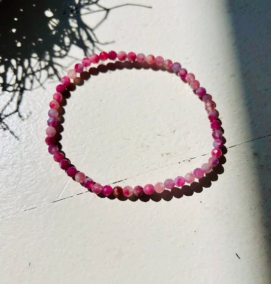 Rubellit Armband | Turmalin Pink