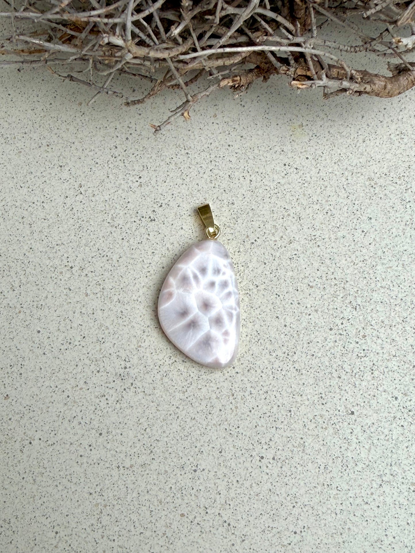 Pink Natrolith – Anhänger