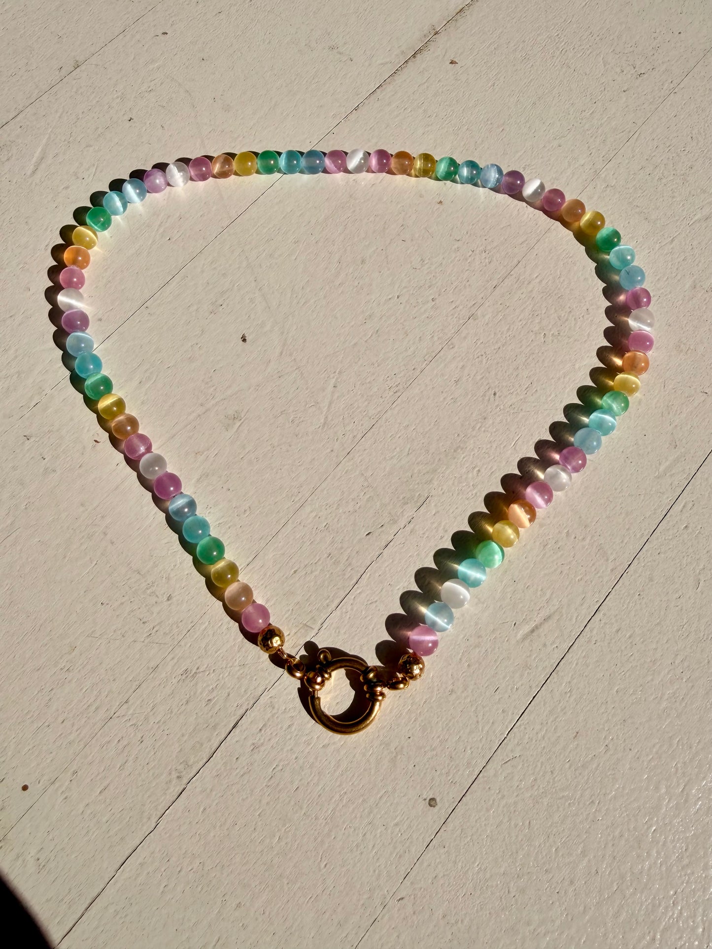 Selenit Choker „Aura Glow" | Limited Edition