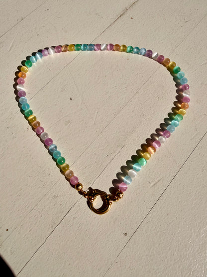 Selenit Choker „Aura Glow" | Limited Edition