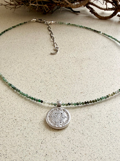 Smaragd Kette Heart Bloom | Herzöffnung | Einzelstück