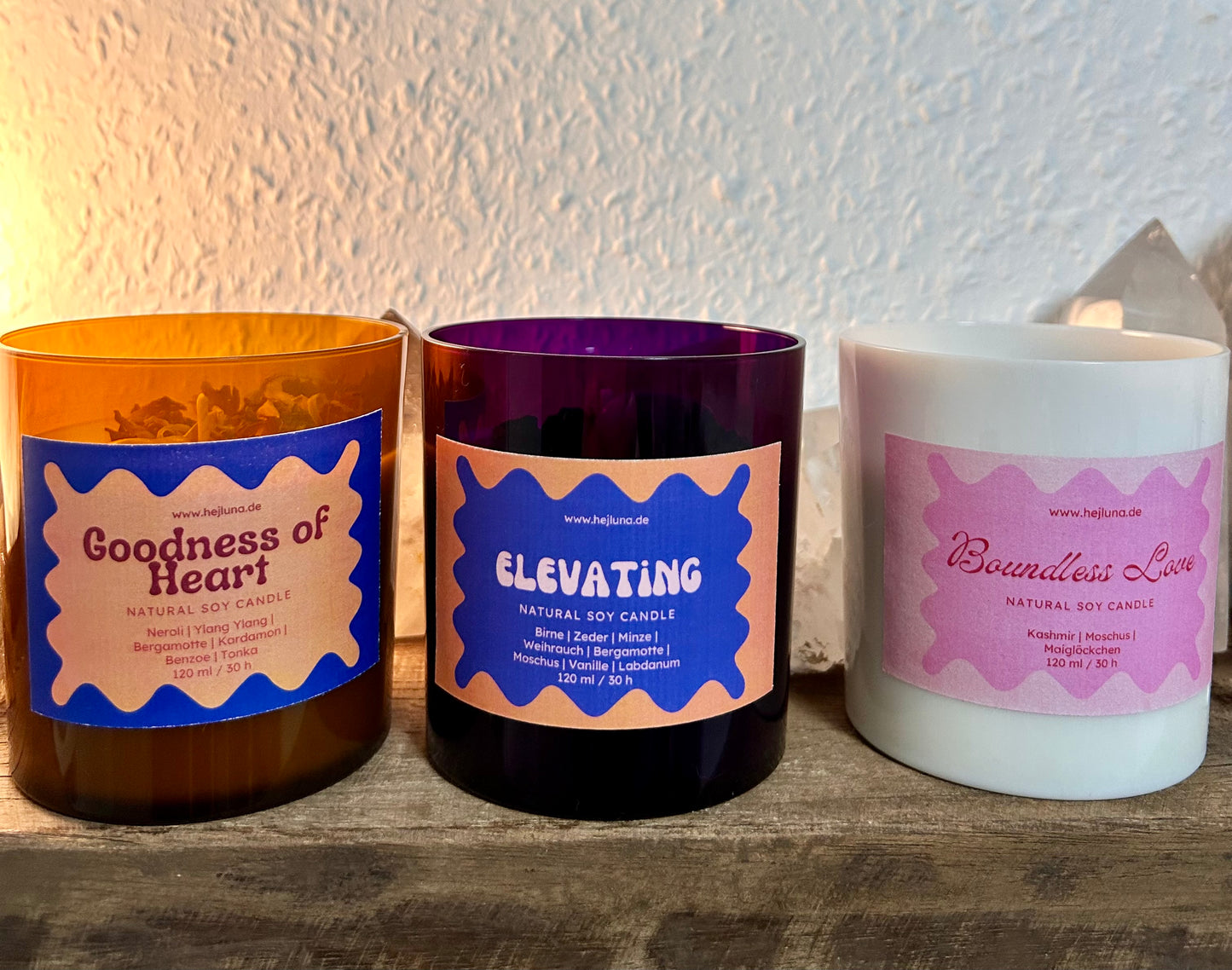 Colorful Candle Edition: Boundless Love, Goddess of Heart & Elevating | Limited Edition