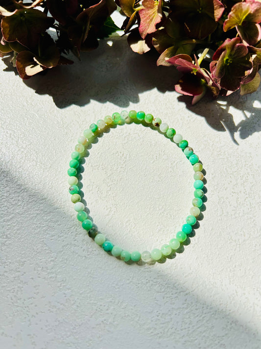 Chrysopras – Armband 4 mm