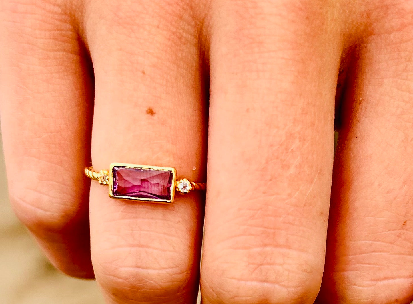 Amethyst | Topas Ring