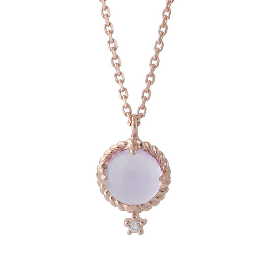 Silbercollier mit Amethyst & Topas | Vergoldet