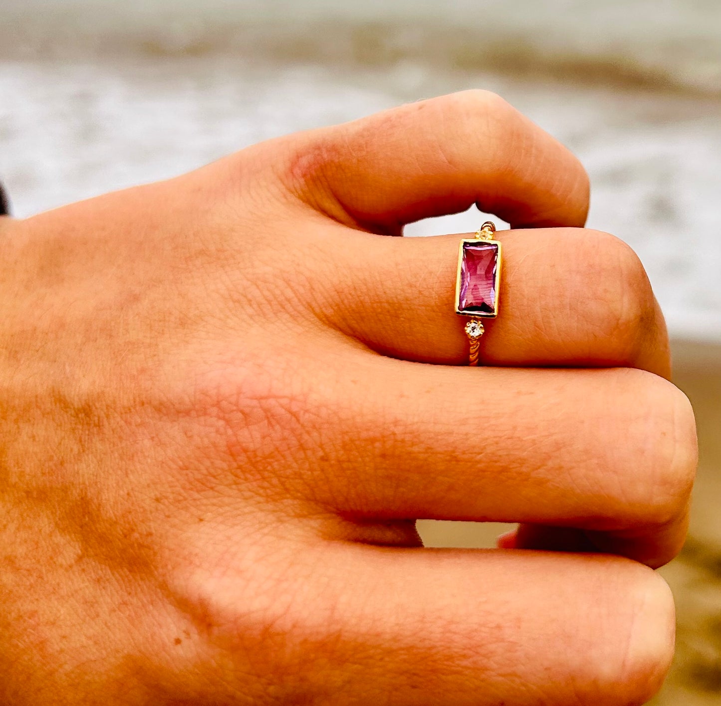 Amethyst | Topas Ring