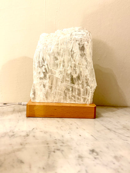 Selenit-Marienglas-Lampe | Limited Edition