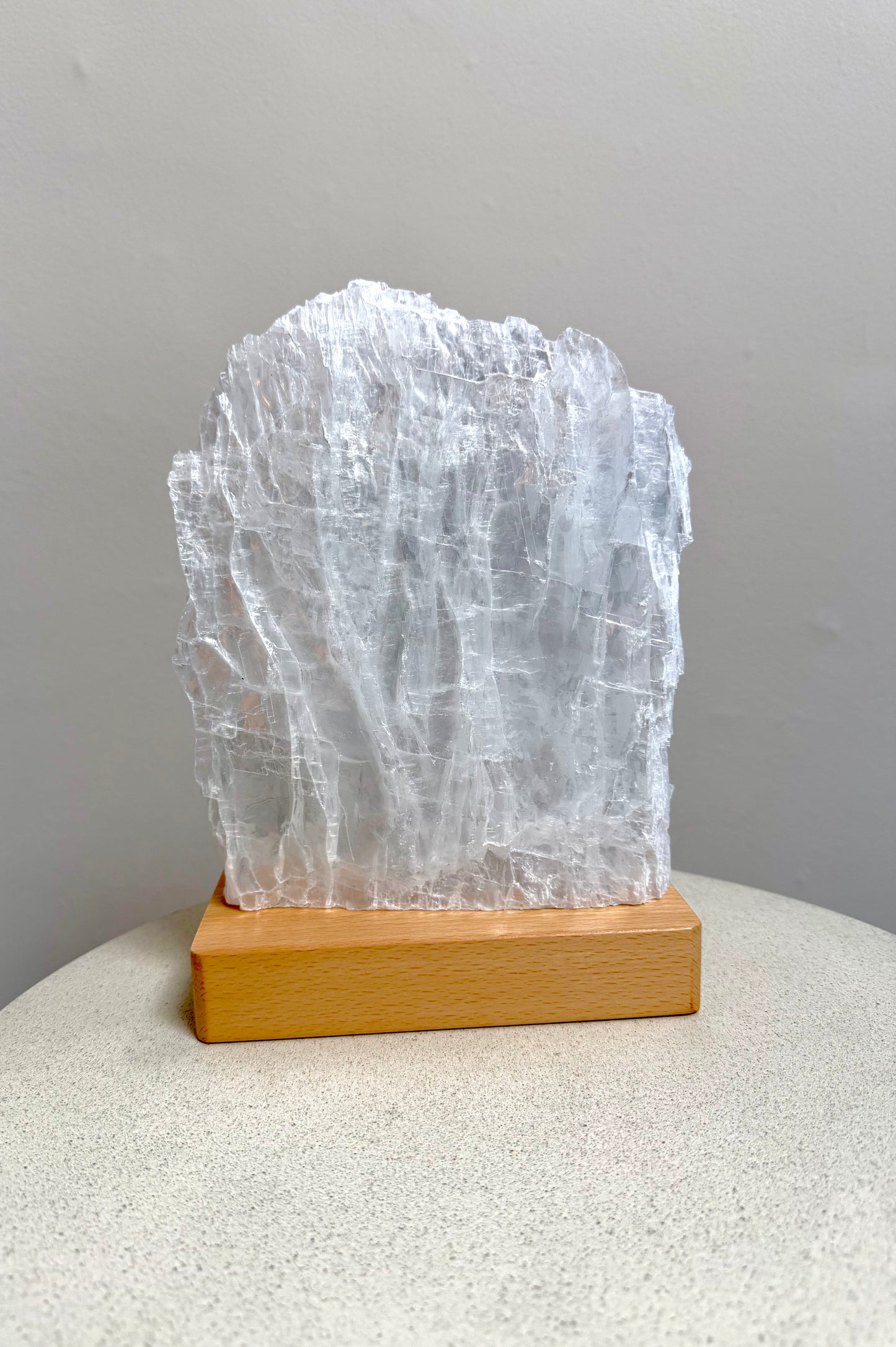 Selenit-Marienglas-Lampe | Ab ca.12.01.26 wieder erhältlich