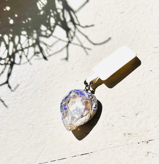 Australischer Opal Anhänger mit Silberöse | Einzelsstück