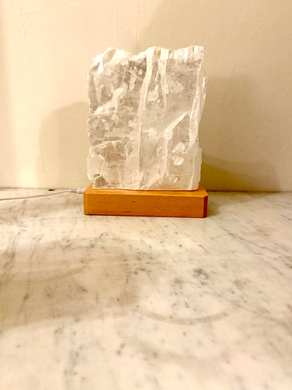 Selenit-Marienglas-Lampe | Limited Edition